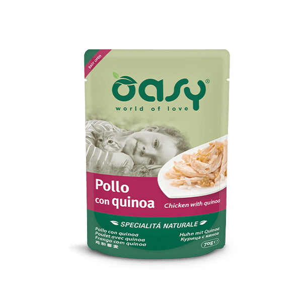Oasy Umido Gatto SPECIALITÀ NATURALE • Pollo con Quinoa