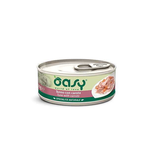 Oasy Umido Gatto SPECIALITÀ NATURALE • Tonno con Carote
