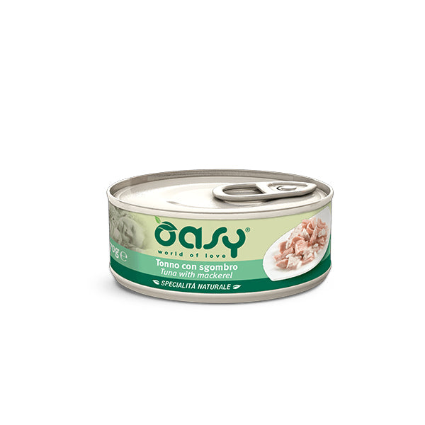Oasy Umido Gatto SPECIALITÀ NATURALE • Tonno con Sgombro