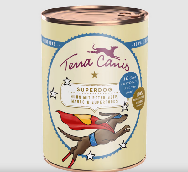 Terra canis GRAINFREE Superdog Pollo con barbabietola, mango e super foods