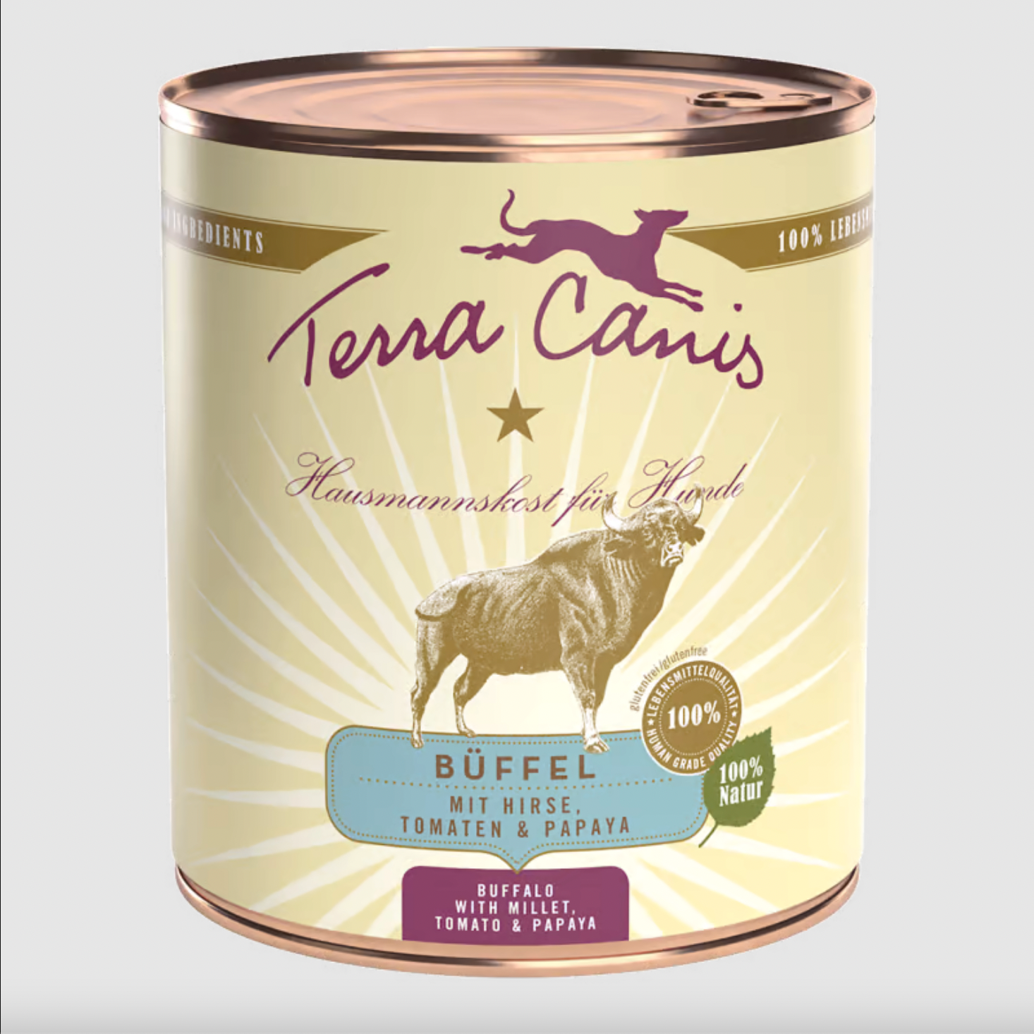 Terra Canis Bufalo con miglio, pomodoro e papaia