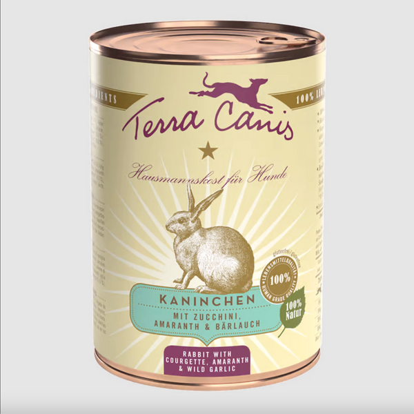 Terra Canis Coniglio con zucchino, amaranto e aglio orsino