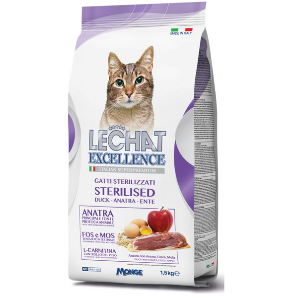 Le Chat Excellence Gatto Sterilizzato Anatra