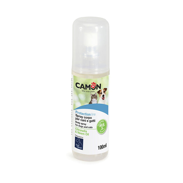 Spray corpo per cani e gatti con Citronella e Olio di Neem