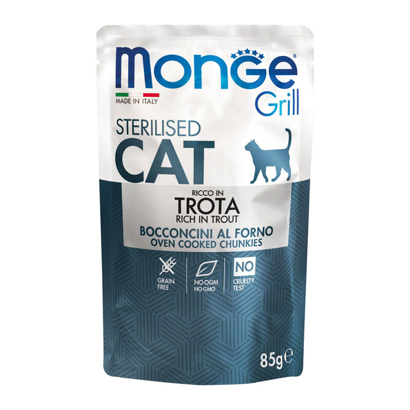 Monge Grill buste gatto sterilized 85gr