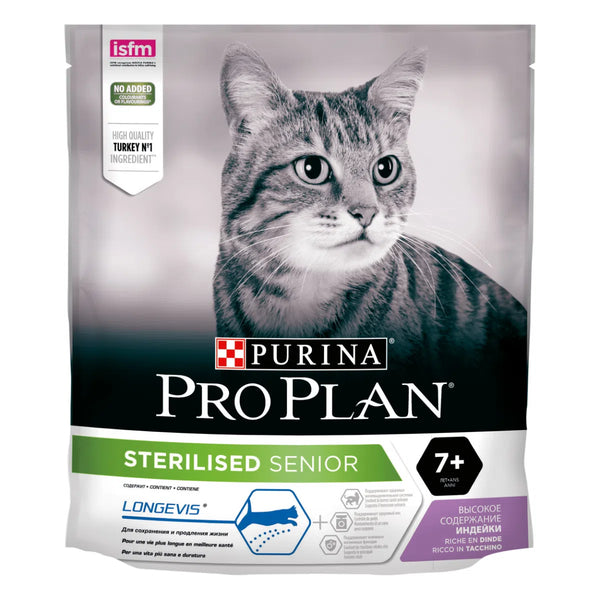 Purina Pro Plan Sterilised Senior 7+ Crocchette per Gatti con Tacchino