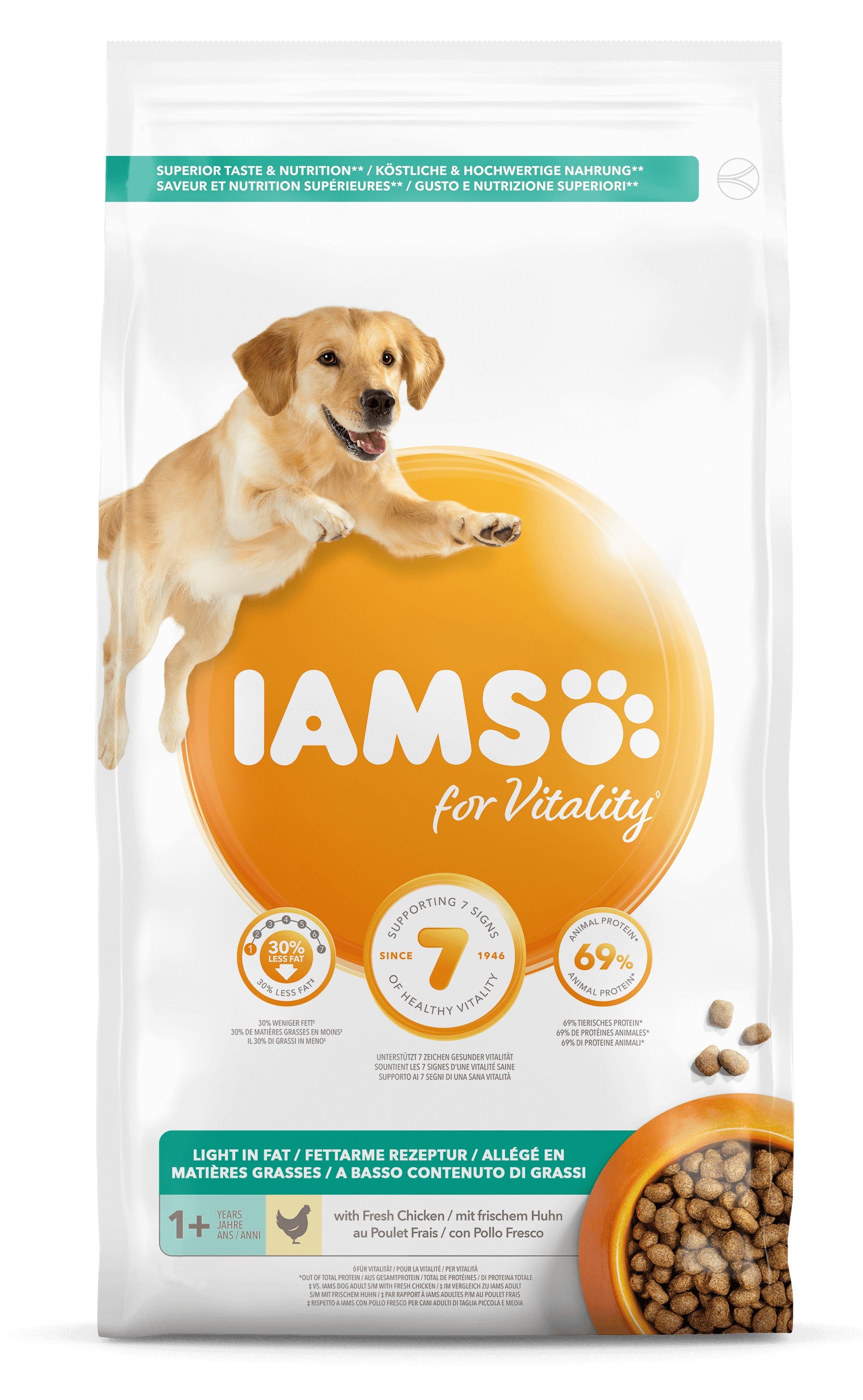 Iams for Vitality - Secco Cane Adult  - Light con pollo