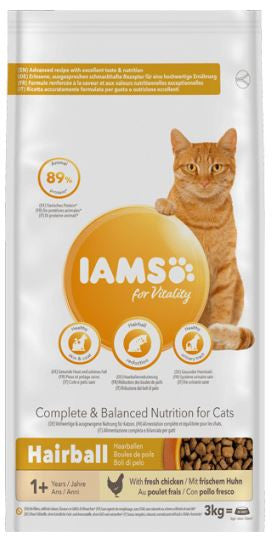 Iams for Vitality - Secco Gatto Adult - Hairball