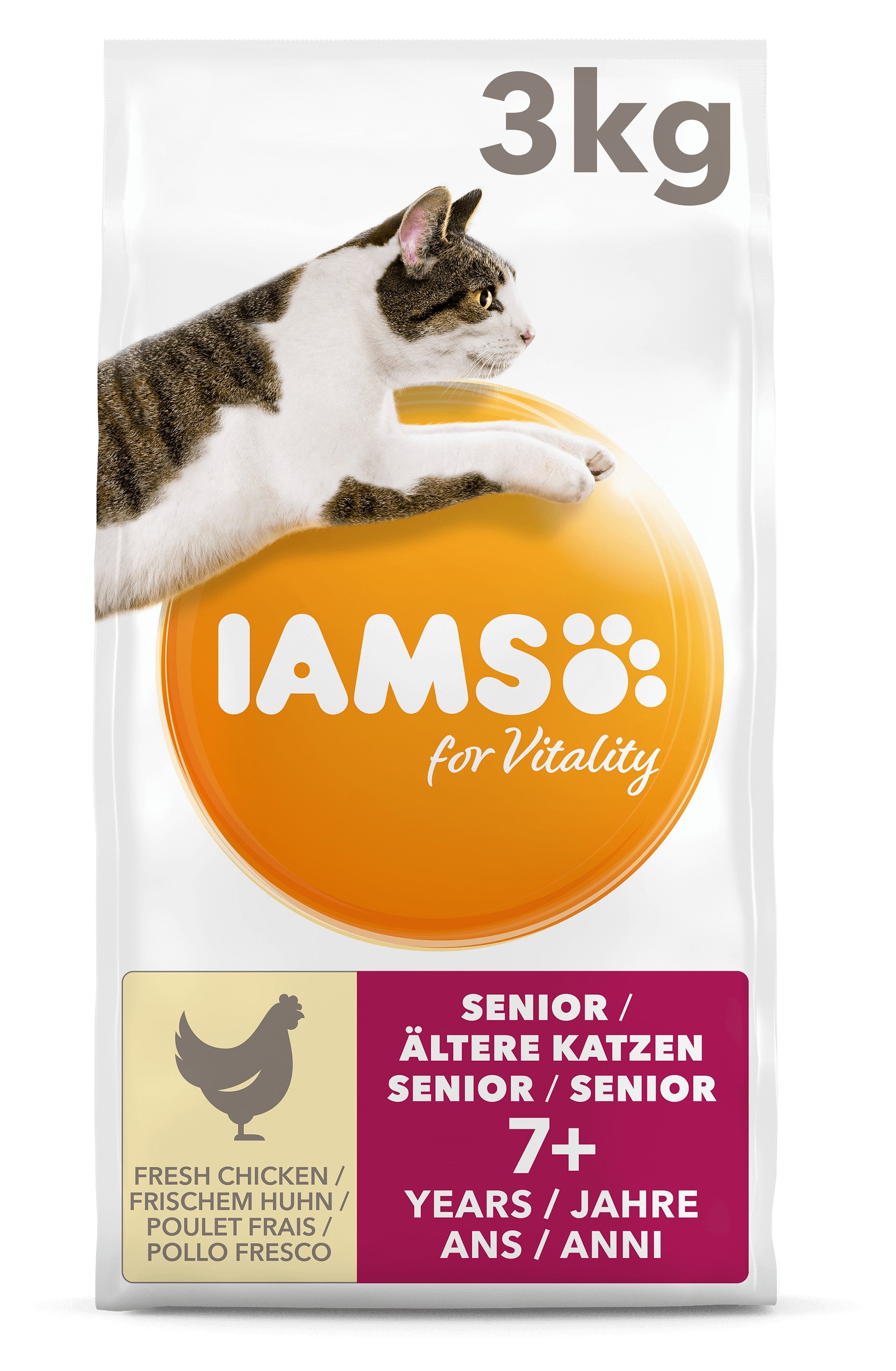 Iams for Vitality - Secco Gatto Senior - con Pollo