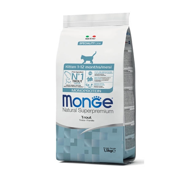 Monge  Natural Superpremium Gatto Kitten monoprotein Trota