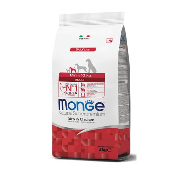 Monge Natural Superpremium cane Mini Adult Ricco di Pollo