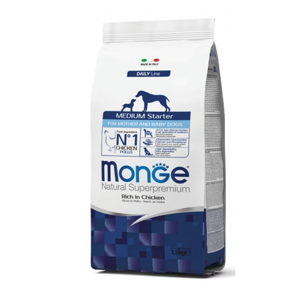 Monge Natural Superpremium Medium Starter Ricco di Pollo