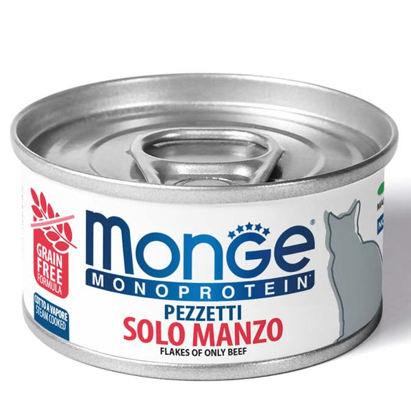 Monge Monoprotein Umido gatto Pezzetti solo Manzo
