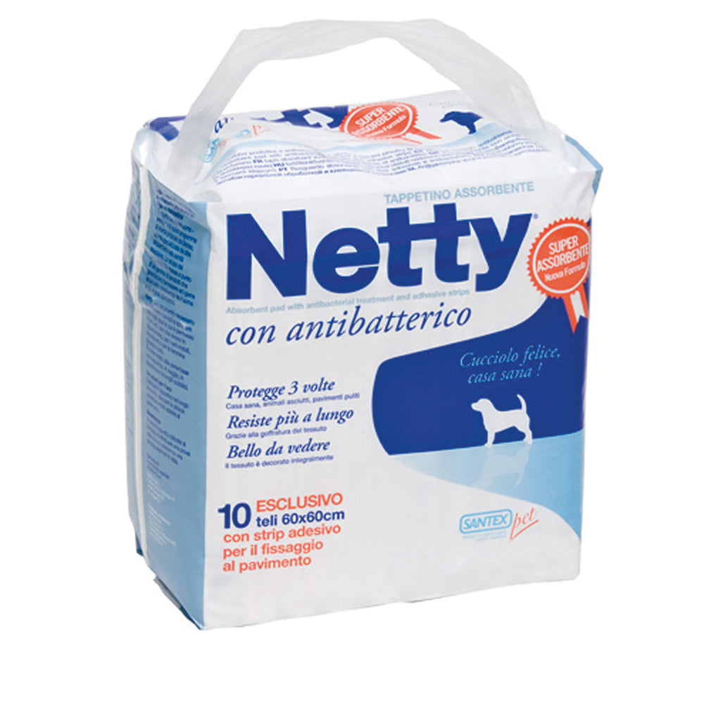 Netty tappetini igienici con antibatterico 10 pz
