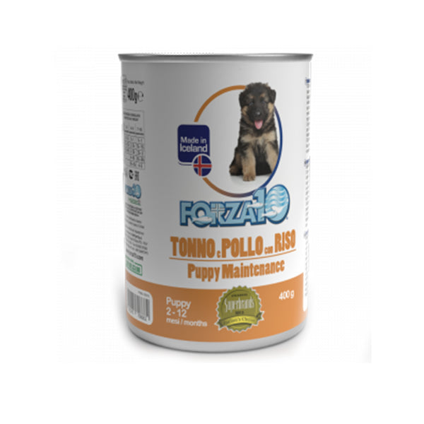 Forza10 Umido cane Puppy Maintenance tonno e pollo con riso