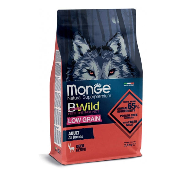 Monge Bwild Low Grain Adult Dog All Breed Cervo