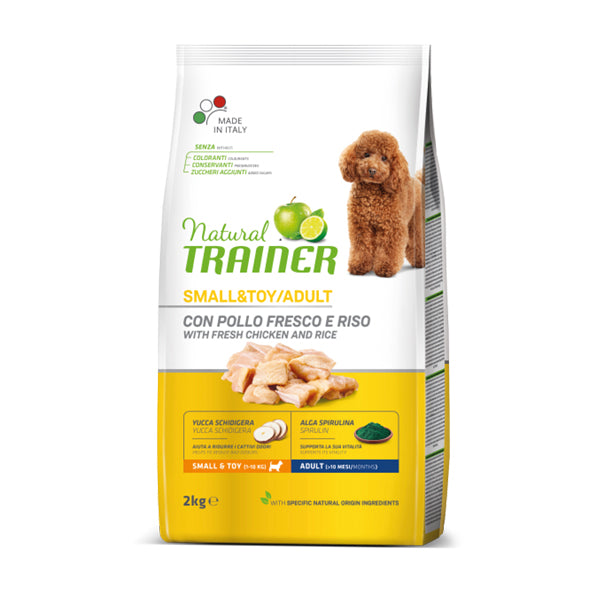 Natural Trainer Small&toy Adult con Pollo Fresco e Riso