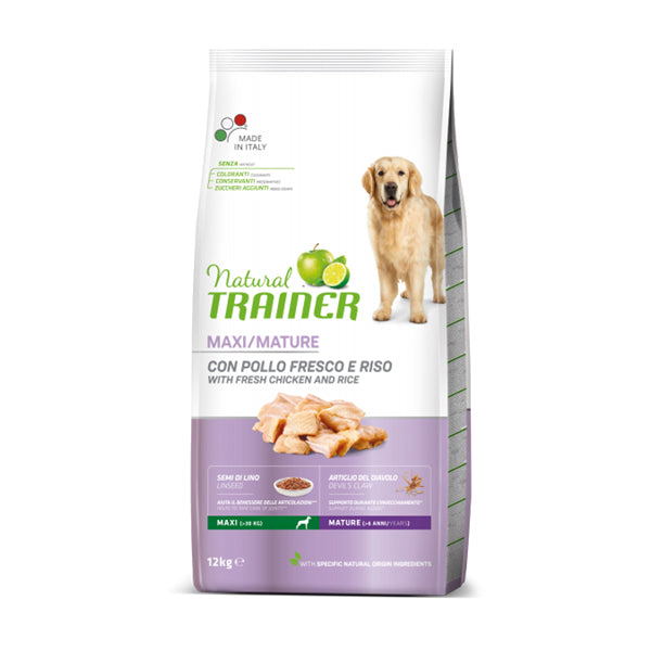 Natural Trainer Cane Maxi Mature con Pollo Fresco e Riso