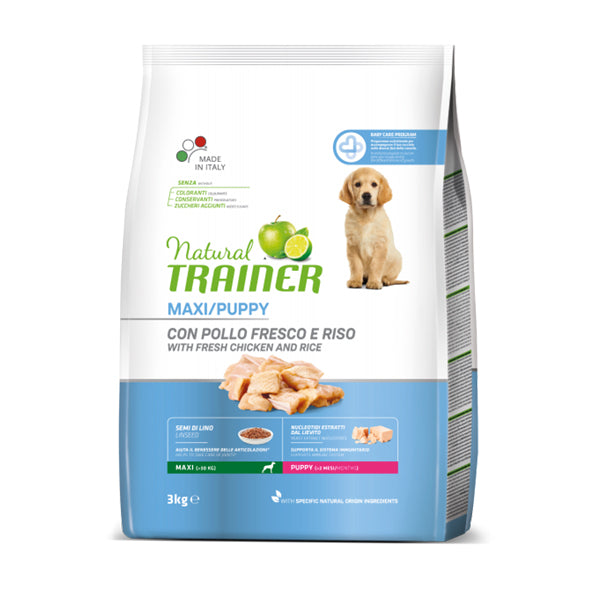 Natural Trainer Maxi Puppy Pollo Fresco e Riso