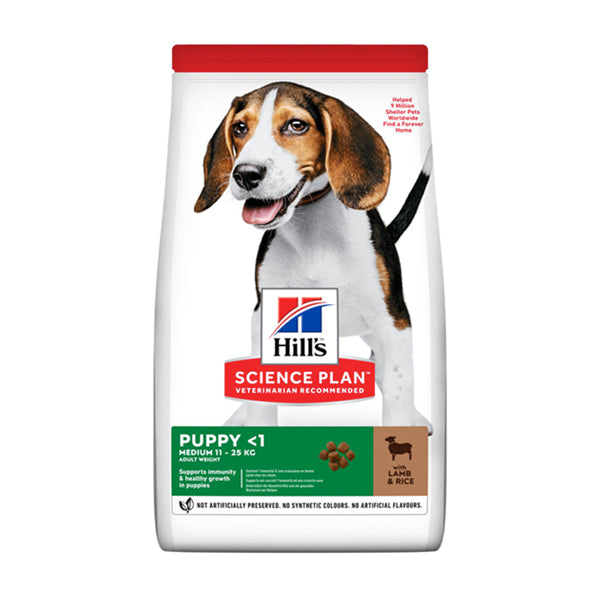 Hill's Science Plan Medium Puppy Alimento per Cuccioli con Agnello e Riso