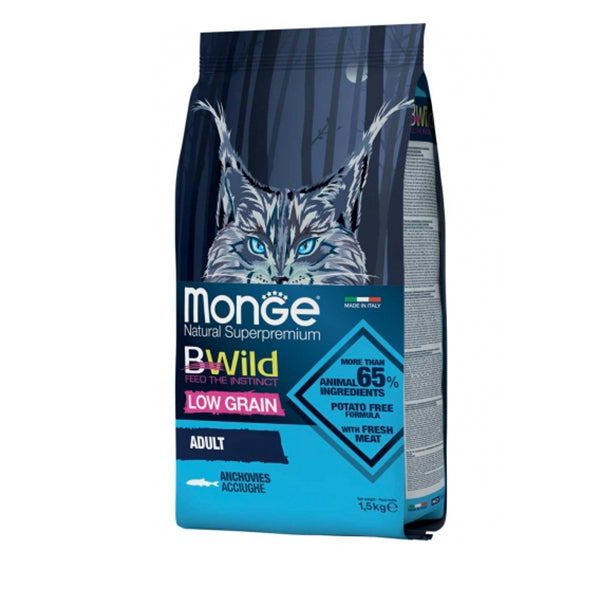 Monge  BWild Gatto Adult con Acciughe