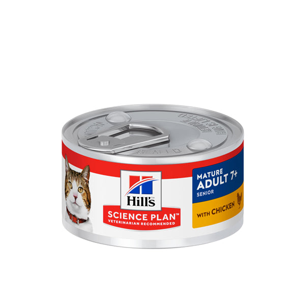Hill's Science Plan Mature Adult 7+ Alimento per Gatti con Pollo Lattina