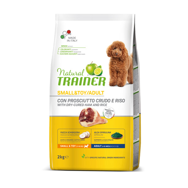 Natural Trainer Small&toy Adult con prosciutto crudo e riso