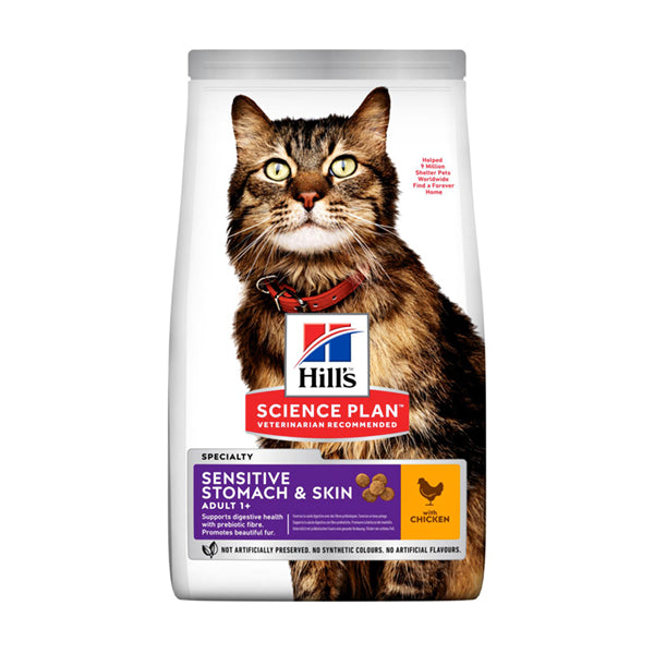 Hill's Science Plan Adult Sensitive Stomach & Skin Alimento per Gatti al Pollo
