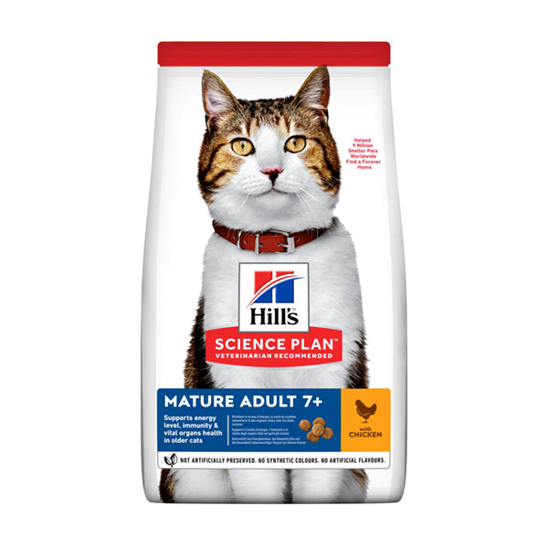 Hill's Science Plan Mature Adult 7+ Alimento per Gatti al Pollo