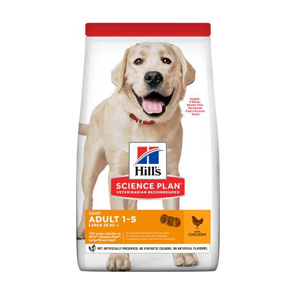 Hill's Science Plan Light Large Breed Adult Alimento per Cani con Pollo