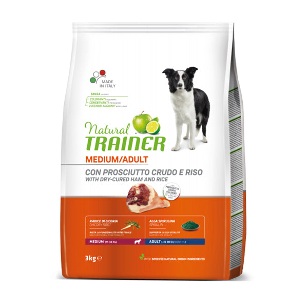 Natural trainer Medium Adult con Prosciutto Crudo e Riso