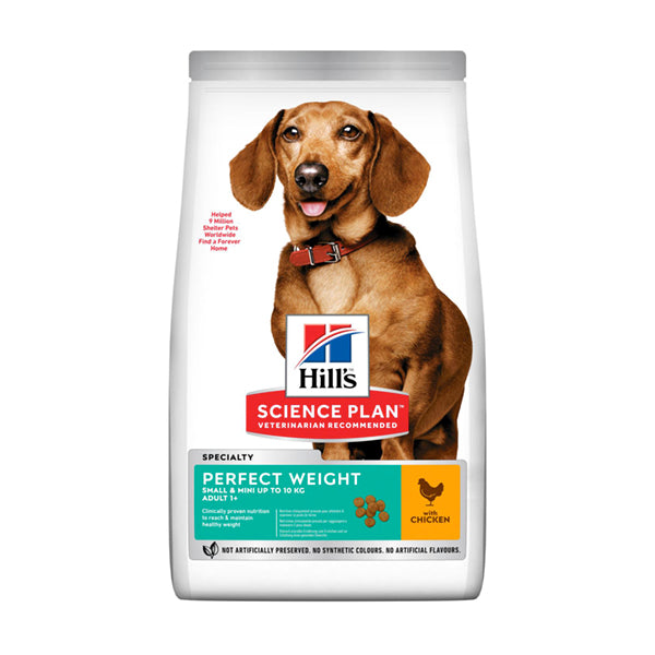 Hill's Science Plan Perfect Weight Small & Mini Adult Alimento per Cani con Pollo