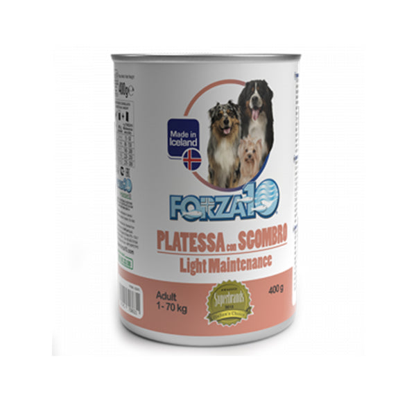 Forza10 Umido cane Light Maintenance platessa con sgombro