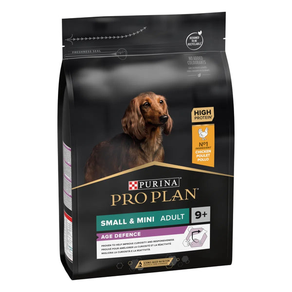 Purina Pro Plan Age Defence Small e Mini Adult 9+ ricco in pollo - secco cane
