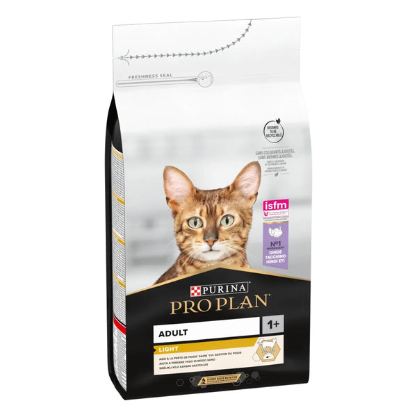 Purina Pro Plan Light Adult 1+ con Tacchino - secco gatto