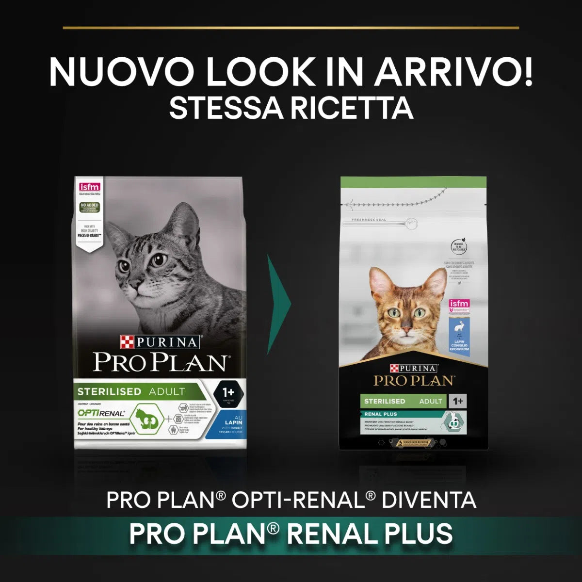 Purina Pro Plan Renal Plus Sterilised Adult 1+ con Coniglio