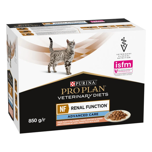 Purina Pro Plan Veterinary Diets Nf Renal Function Advanced Care Gatto Multipack al Salmone - 10x85g - umido gatto